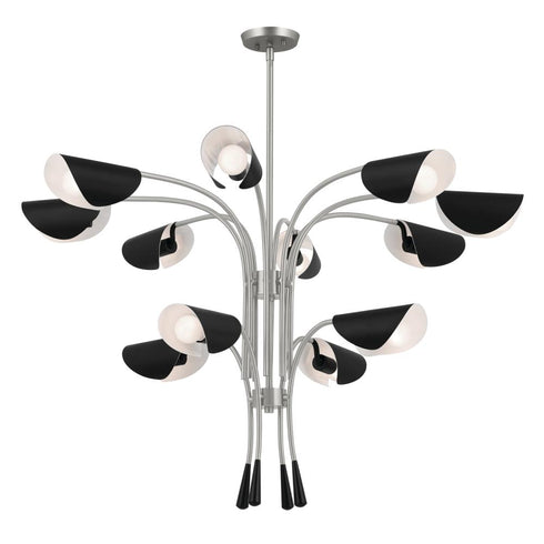 Kichler Arcus Chandelier 12 Light in Champagne Bronze Finish Model: 52561CPZBK