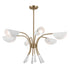 Kichler Arcus Chandelier 6 Light in Champagne Bronze Finish Model: 52559CPZWH