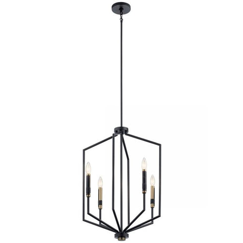Kichler Armand 4 Light Large Foyer Pendant Model: 52351BK