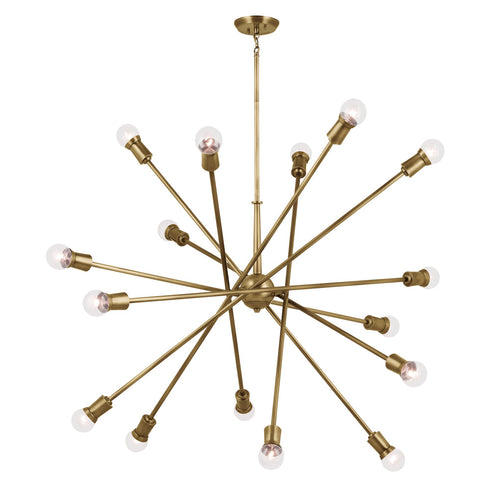 Kichler Armstrong 63 Inch 16 Light Chandelier In Model: 52537CH