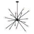 Kichler Armstrong Chandelier 16 Light in Black Finish Model: 52537BK