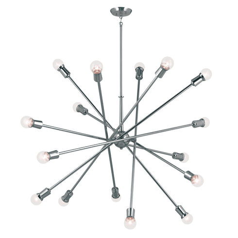 Kichler Armstrong Chandelier 16 Light in Black Finish Model: 52537BK