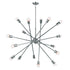 Kichler Armstrong Chandelier 16 Light in Black Finish Model: 52537BK