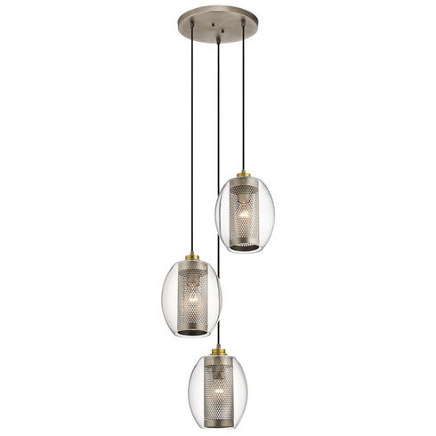 Kichler Asher 3 Light Pendant Model: 44103AP