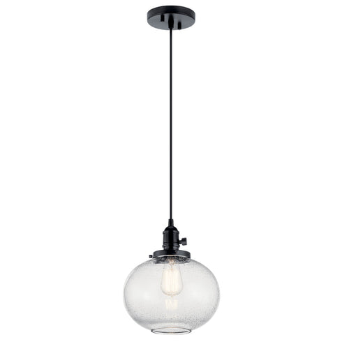 Kichler Avery 11.25 Inch 1 Light Mini Pendant With Model: 43852BK