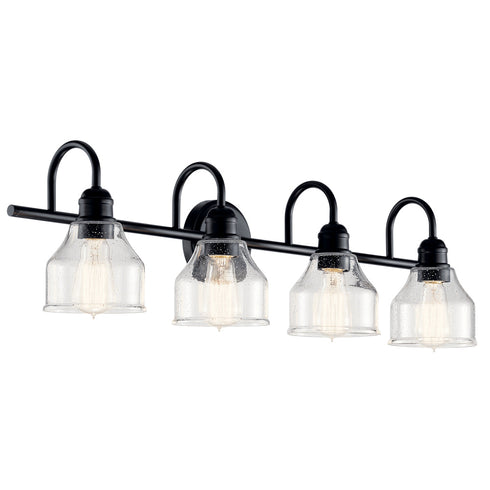 Kichler Avery 33.5 Inch 4 Light Vanity Light With Model: 45974BK