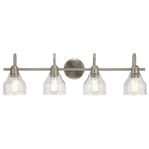 Kichler Avery Bath 4 Light in Brushed Nickel Finish Model: 45974NI