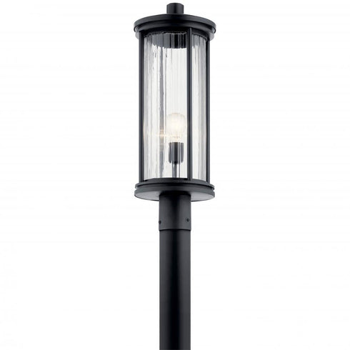 Kichler Barras 1 Light Outdoor Post Mt Model: 59025BK