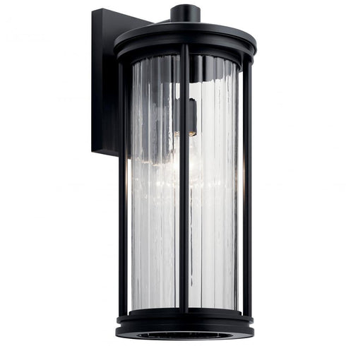 Kichler Barras 1 Light Outdoor Wall Model: 59024BK