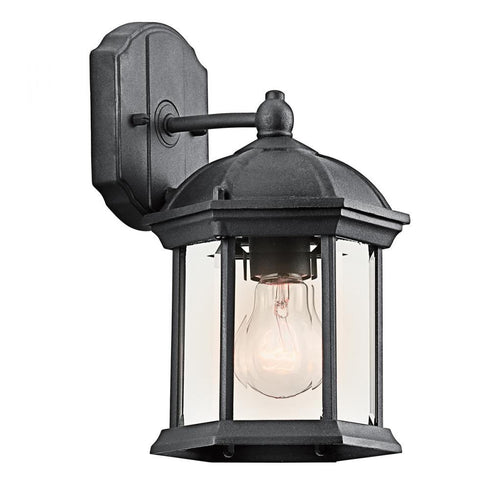 Kichler Barrie 1 Light Outdoor Wall Model: 49183BK