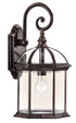 Kichler Barrie 1 Light Outdoor Wall Model: 49186BK