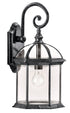 Kichler Barrie 1 Light Outdoor Wall Model: 49186BK