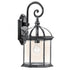 Kichler Barrie 1 Light Outdoor Wall Model: 49186BK