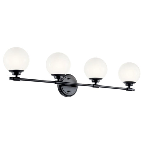 Kichler Benno Vanity 4 Light in Black Finish Model: 55173BK