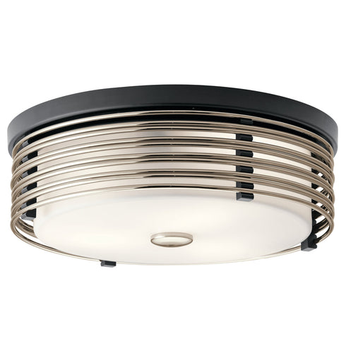 Kichler Bensimone 2 Light Flush Mount Model: 43293BK