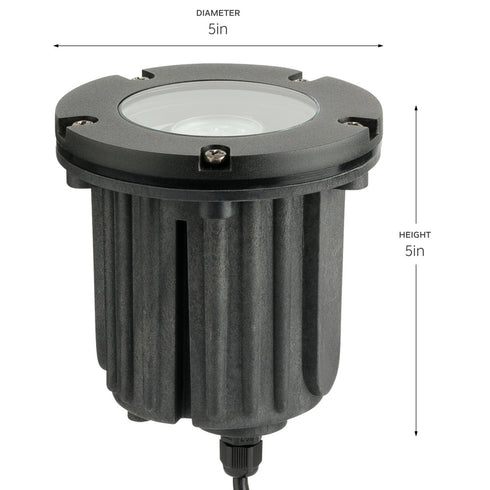 Kichler Brass Trim Inground in Black Brass Finish Model: 15495BKB