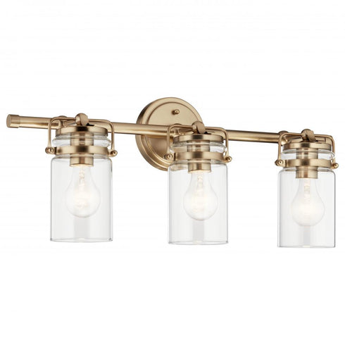 Kichler Brinley 24 Inch 3 Light Vanity Light With Model: 45689CPZ