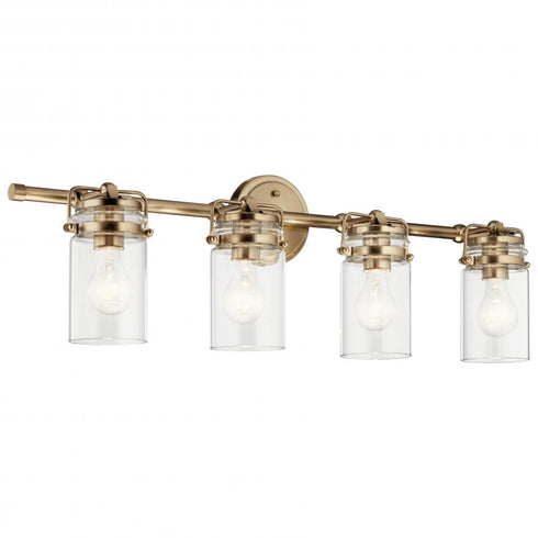 Kichler Brinley 32.25 Inch 4 Light Vanity Light With Model: 45690CPZ
