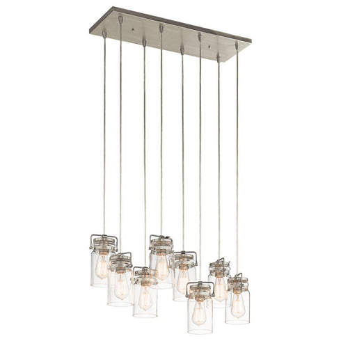 Kichler Brinley 8 Light Linear Chandelier Model: 42890NI
