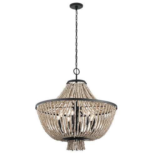 Kichler Brisbane 8 Light Chandelier Model: 43892DBK