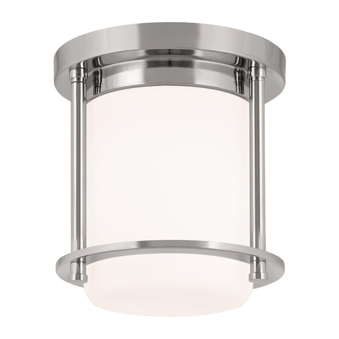 Kichler Brit Flush Mount 1 Light in Black Finish Model: 52596BKCPZ
