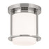 Kichler Brit Flush Mount 1 Light in Black Finish Model: 52596BKCPZ