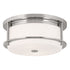 Kichler Brit Flush Mount 2 Light in Black Finish Model: 52595BKCPZ