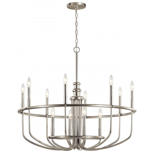 Kichler Capitol Hill 12 Light Chandelier Model: 52305BK