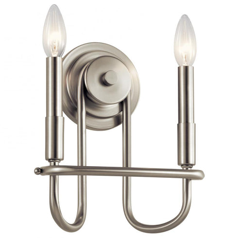 Kichler Capitol Hill 2 Light Wall Sconce Model: 52308BK