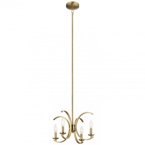 Kichler Cassadee 4 Light Pendan Semi Flush Model: 52119BK