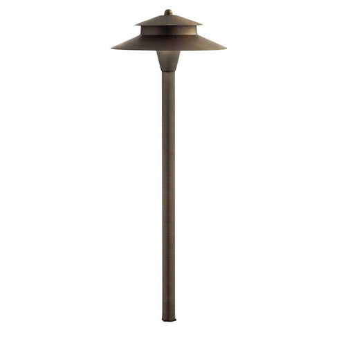 Kichler Cbr LED Integrated LED Mission Brass Path Light Model: 15880CBR27