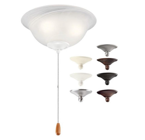 Kichler Cbr LED Integrated LED Stepped Dome Path Short Model: 15821CBR27