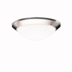 Kichler Ceiling Space Flush Mount 1 Light in Brushed Nickel Finish Model: 8881NI