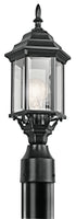 Kichler Chesapeake 1 Light Outdoor Post Mt Model: 49256BK