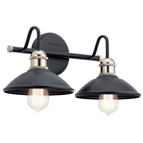 Kichler Clyde 2 Light Bath Model: 45944BK