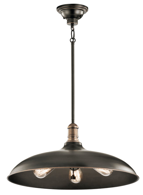 Kichler Cobson 3 Light Pendant Model: 42649PN