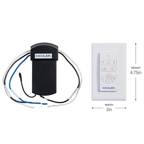 Kichler Controls AC Standard Full Function Handheld Remote Control System in White Finish Model: 370136