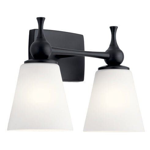 Kichler Cosabella™ 15 Inch 2 Light Vanity Light Model: 55091BK