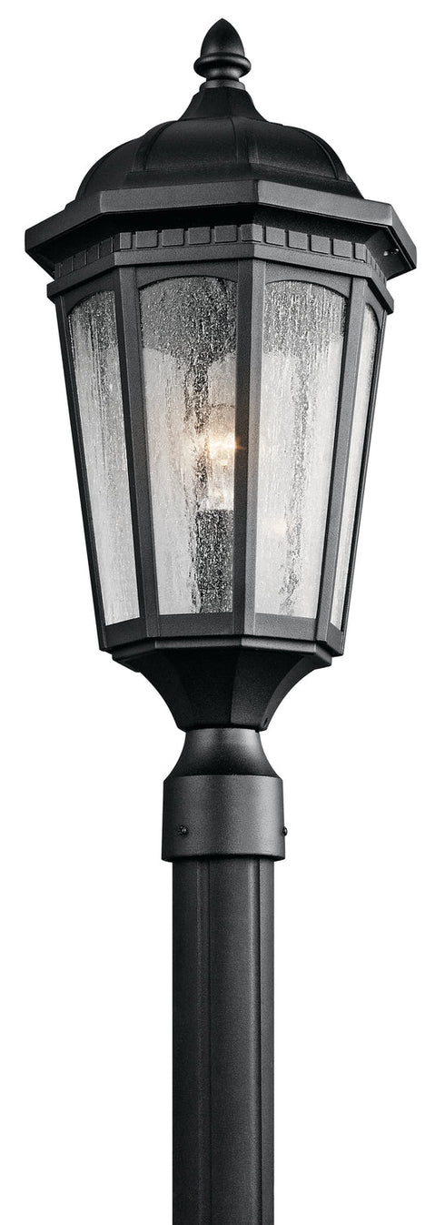 Kichler Courtyard 1 Light Outdoor Post Mt Model: 9532BKT