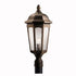 Kichler Courtyard 1 Light Outdoor Post Mt Model: 9532BKT
