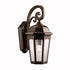 Kichler Courtyard 1 Light Outdoor Wall Model: 9033BKT
