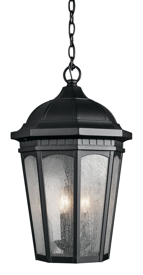 Kichler Courtyard 3 Light Outdoor Pendant Model: 9539BKT