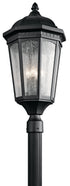 Kichler Courtyard 3 Light Outdoor Post Mt Model: 9533BKT