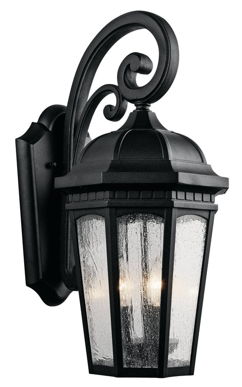 Kichler Courtyard 3 Light Outdoor Wall Model: 9034BKT