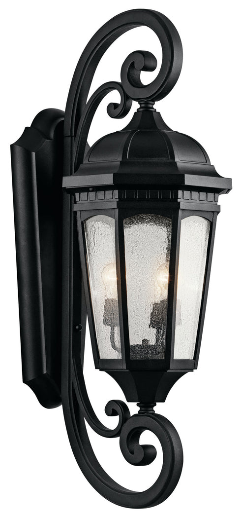 Kichler Courtyard 3 Light Outdoor Wall Model: 9060BKT