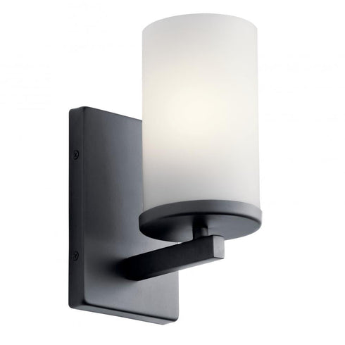 Kichler Crosby 1 Light Wall Sconce Model: 45495BK