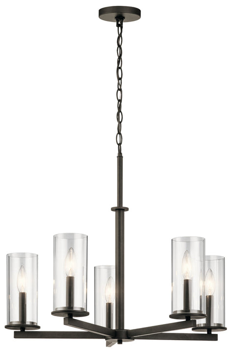 Kichler Crosby 5 Light Chandelier Model: 43999CH
