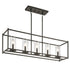 Kichler Crosby 5 Light Linear Chandelier Model: 43995NI
