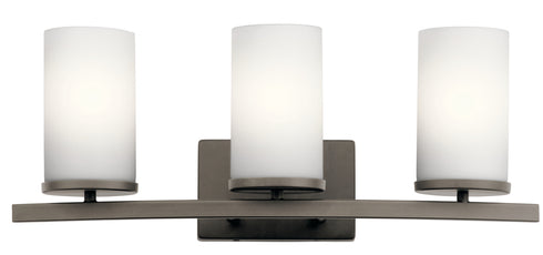 Kichler Crosby Bath 3 Light in Brushed Nickel Finish Model: 45497NI