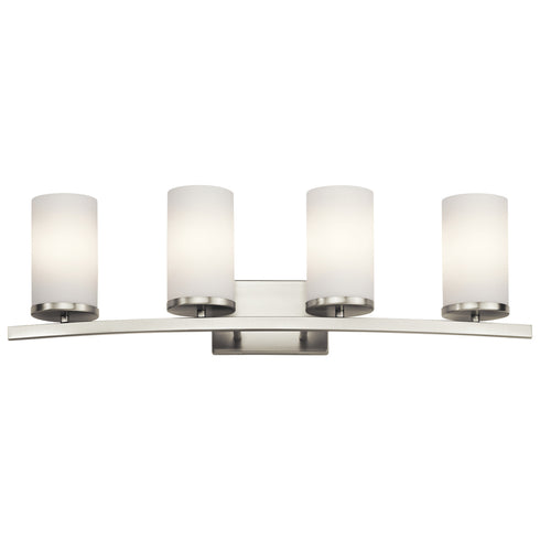 Kichler Crosby Bath 4 Light in Brushed Nickel Finish Model: 45498NI